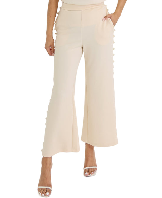 SOMER Pants for Women Flowy Dressy Casual Elastic High Waist Wide Leg  Palazzo Pants with Pocket - Walmart.com